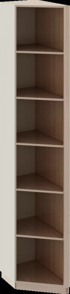 Глэдис спальня М25 Угловая секция Шимо светлый / Белый текстурный в Тюмени - mebel-tymen.ru | фото