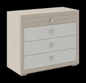 Глэдис спальня М26 Комод малый Шимо светлый / Белый текстурный в Тюмени - mebel-tymen.ru | фото