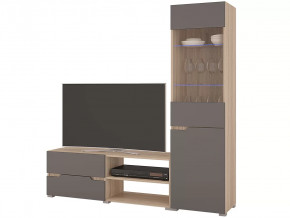 Гостиная Анталия 1 Сонома-Графит софт в Тюмени - mebel-tymen.ru | фото