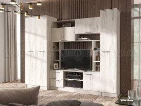 Гостиная Флора без зеркала Дуб Крафт Белый в Тюмени - mebel-tymen.ru | фото