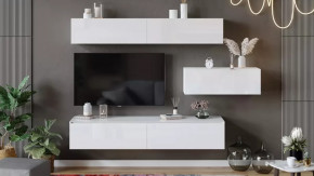 Гостиная «Глосс» №5 Белый глянец/Стекло Белый глянец в Тюмени - mebel-tymen.ru | фото