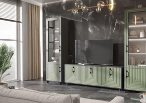 Гостиная Квадро №СП-1 серый графит/софт пестовый в Тюмени - mebel-tymen.ru | фото