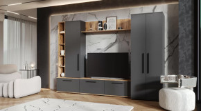 Гостиная Леванте Дуб Вотан/Графит в Тюмени - mebel-tymen.ru | фото