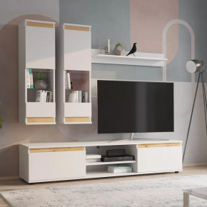 Гостиная М18 Bruno Белый/Дуб Вотан НК-мебель в Тюмени - mebel-tymen.ru | фото