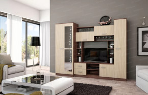 Гостиная "Марта" Ясень шимо темный/Ясень шимо светлый в Тюмени - mebel-tymen.ru | фото