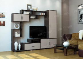 Гостиная "ПЕКИН", (ш2100*г400*в1785мм) ЛДСП, венге/дуб белфорт в Тюмени - mebel-tymen.ru | фото