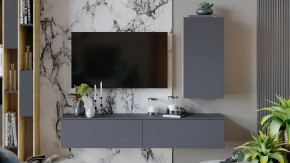 Гостиная «Порто» №5 Яблоня Беллуно, Графит софт в Тюмени - mebel-tymen.ru | фото