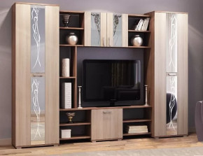 Гостиная "ПРАГА", (ш2700*г470*в1966мм) ЛДСП, ясень шимо темный/ясень шимо светлый (6уп) в Тюмени - mebel-tymen.ru | фото