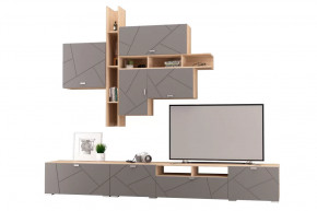 Гостиная Скайлайн, набор ДГ- 1, дуб сонома светлый/графит в Тюмени - mebel-tymen.ru | фото