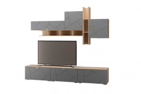 Гостиная Скайлайн, набор ДГ- 3, дуб сонома светлый/графит в Тюмени - mebel-tymen.ru | фото