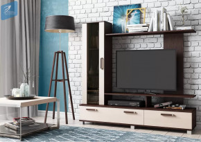 Гостиная "Соло-6" Венге/Дуб молочный/Стекло в Тюмени - mebel-tymen.ru | фото