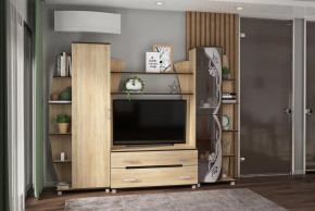 Гостиная Тиана-3 (Дуб Сонома) в Тюмени - mebel-tymen.ru | фото