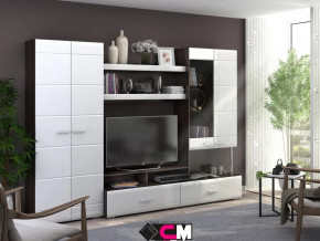 Гостиная Вегас 1 Венге/Белый глянец в Тюмени - mebel-tymen.ru | фото