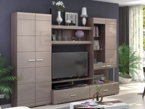 Гостиная Вегас 1 Ясень шимо/Кофе с молоком в Тюмени - mebel-tymen.ru | фото