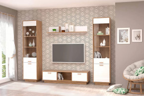Гостиная Эго, набор №БГ-3, дуб крафт золотой/белый глянец  Диал в Тюмени - mebel-tymen.ru | фото