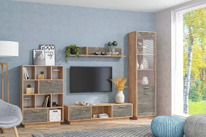 Гостиная Эго, набор №КТ-1, дуб крафт золотой/камень темный Диал в Тюмени - mebel-tymen.ru | фото