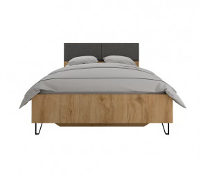 GRACE кровать LOZ120х200 без основания (Дуб наварра/Графит) в Тюмени - mebel-tymen.ru | фото