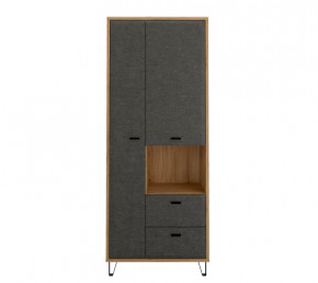GRACE шкаф REG2D2S (Дуб наварра/Графит) в Тюмени - mebel-tymen.ru | фото