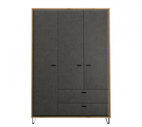 GRACE шкаф SZF3D2S (Дуб наварра/Графит) в Тюмени - mebel-tymen.ru | фото