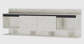 ГРЕТТА Антресоль 2000 (ш2000*г305*в670мм), ЛДСП дуб крафт белый-антрацит/ЛДСП дуб крафт белый в Тюмени - mebel-tymen.ru | фото