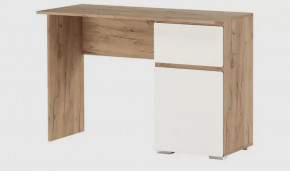 ГРЕТТА Стол письменный 1С1Я (ш1200*г507*в811мм), ЛДСП дуб крафт золотой/ЛДСП белый в Тюмени - mebel-tymen.ru | фото