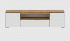 ГРЕТТА Тумба 1800 2С2Я (ш1800*г411*в500мм), ЛДСП дуб крафт золотой/ЛДСП белый в Тюмени - mebel-tymen.ru | фото