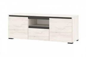 ГРЕТТА Тумба 2С1Я (ш1350*г411*в500мм), ЛДСП дуб крафт белый-антрацит/ЛДСП дуб крафт белый в Тюмени - mebel-tymen.ru | фото