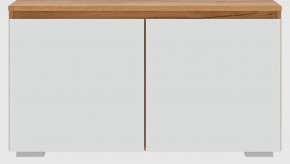 ГРЕТТА Тумба 900 с 2дв. (ш900*г411*в500мм), ЛДСП дуб крафт золотой/ЛДСП белый в Тюмени - mebel-tymen.ru | фото