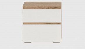 ГРЕТТА Тумба прикроватная (ш500*г511*в494мм), ЛДСП дуб крафт золотой/ЛДСП белый в Тюмени - mebel-tymen.ru | фото