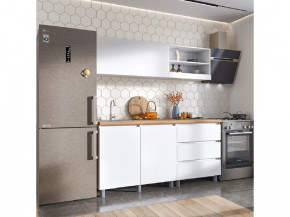 ХЕЛЕН Кухня 1.7м, ЛДСП Белый/ЛДСП Белый ПФ(38) Вотан (б/сушки, б/мойки) в Тюмени - mebel-tymen.ru | фото