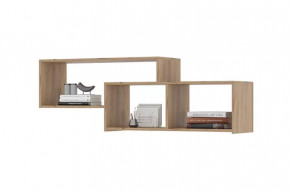 ХЕЛЕН ПЛ01 Полка (ш1402*г330*в472мм), Дуб Крафт Золотой/Серый Графит в Тюмени - mebel-tymen.ru | фото