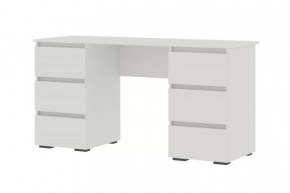 ХЕЛЕН ПС02 Стол письменный с 6 ящиками (ш1400*г500*в730мм), Белый/Белый в Тюмени - mebel-tymen.ru | фото