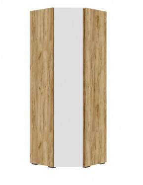 ХЕЛЕН ШК04 Шкаф угловой (ш748*г748*в2100мм), Дуб Крафт Золотой/Белый в Тюмени - mebel-tymen.ru | фото