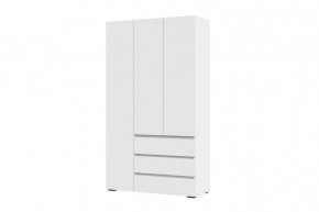 ХЕЛЕН ШК06 Шкаф 3х ств., 3ящ., (ш1200*г460*в2080мм), Белый в Тюмени - mebel-tymen.ru | фото