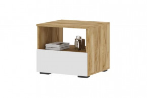 ХЕЛЕН ТБ01 Тумба прикроватная (ш502*г460*в442мм), Дуб Крафт Золотой/Белый в Тюмени - mebel-tymen.ru | фото