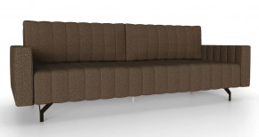 Хьюго-2 ЛД 314.010.000 Диван прямой трёхместный (Темно-коричневый, ткань RICO FLEX 112) в Тюмени - mebel-tymen.ru | фото