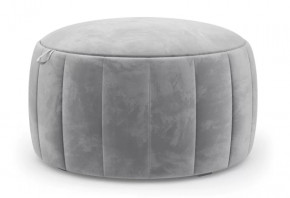 Хьюго ЛД 314.040.000 Пуф большой (Светло-серый, ткань PHUKET 1061) в Тюмени - mebel-tymen.ru | фото