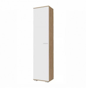 ИТАЛИЯ П-500 Пенал 1дв. (ш500*г370*в2152мм), дуб сонома/белый глянец в Тюмени - mebel-tymen.ru | фото