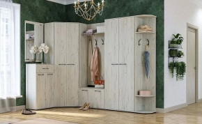 ИТАЛИЯ  ПРИХОЖАЯ №4 (З-600,ТК-600,ШУ-800,В-800,О-800,ШК-800,ШТВ-370), ЛДСП дуб крафт белый/ЛДСП дуб крафт белый в Тюмени - mebel-tymen.ru | фото