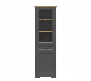 JASMIN шкаф REG1W1D1S (Графит/ Дуб артизан) в Тюмени - mebel-tymen.ru | фото