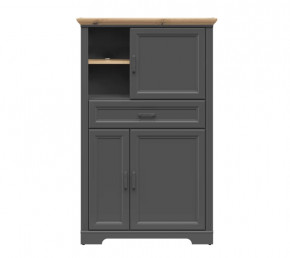 JASMIN шкаф REG3D1S (Графит/ Дуб артизан) в Тюмени - mebel-tymen.ru | фото