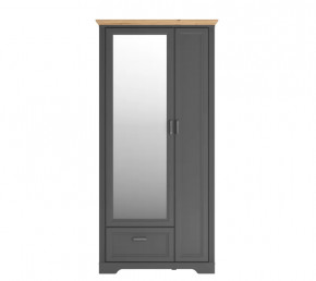 JASMIN шкаф SZF1L1D1S (Графит/ Дуб артизан ) в Тюмени - mebel-tymen.ru | фото