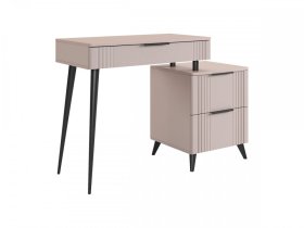 Туалетный столик (без зеркала) Катрин кашемир/фрапучино матовый в Тюмени - mebel-tymen.ru | фото