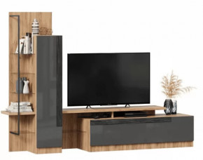 Кёльн ЛД.674010.000 Тумба под ТВ (Дуб Золотой/Антрацит) в Тюмени - mebel-tymen.ru | фото