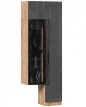 Кёльн ЛД.674020.000 Шкаф с витриной (правый Дуб Золотой/Антрацит) в Тюмени - mebel-tymen.ru | фото