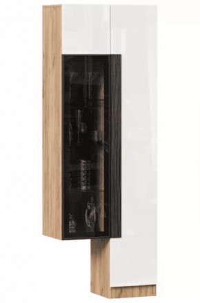 Кёльн ЛД.674020.000 Шкаф с витриной (правый Дуб Золотой/Белый) в Тюмени - mebel-tymen.ru | фото