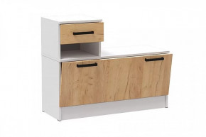 КЕВИН Тумба под обувь (ш950*г380*в755мм), Белый/Дуб крафт золотой в Тюмени - mebel-tymen.ru | фото