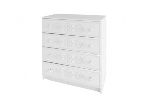 KI-KI КМД800.1 Комод 800 (ш800*г450*в860мм), ЛДСП белый/МДФ белое дерево в Тюмени - mebel-tymen.ru | фото