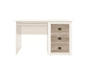 КОЕН стол письменный BIU/130 (Ясень снежный/Сосна натуральная) в Тюмени - mebel-tymen.ru | фото