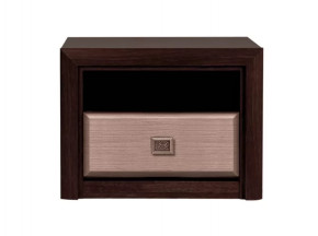 КОЕН тумба прикроватная KOM1S (Венге/Штрокс) в Тюмени - mebel-tymen.ru | фото